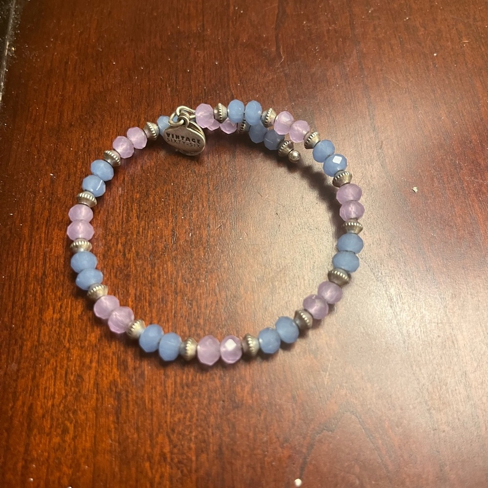 Alex and Ani purple and blue bracelet